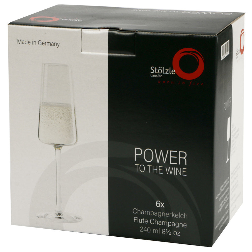 Stolzle lausitz power calice flute champagne cl.24