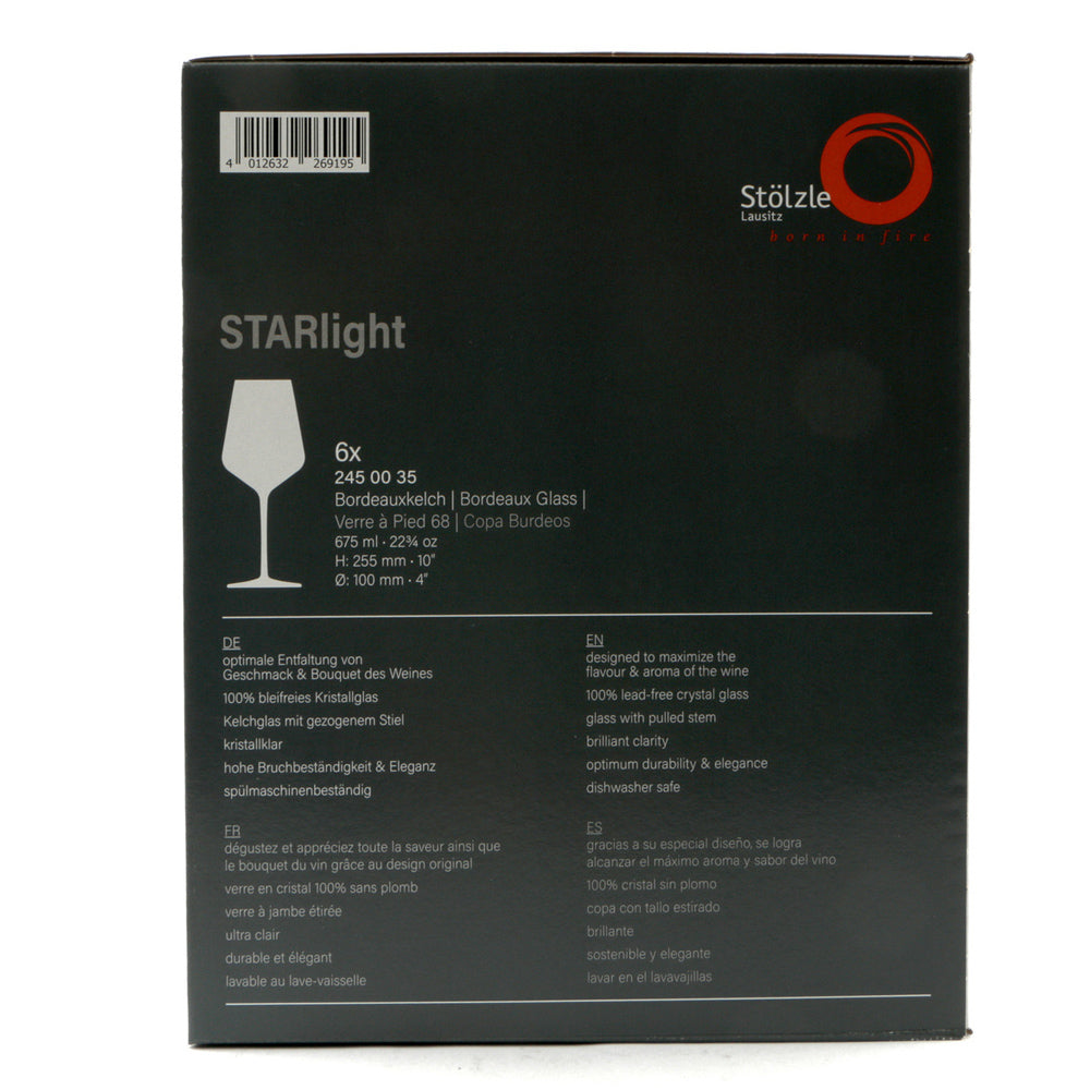 Stolzle lausitz starlight calice bordeaux cl.67