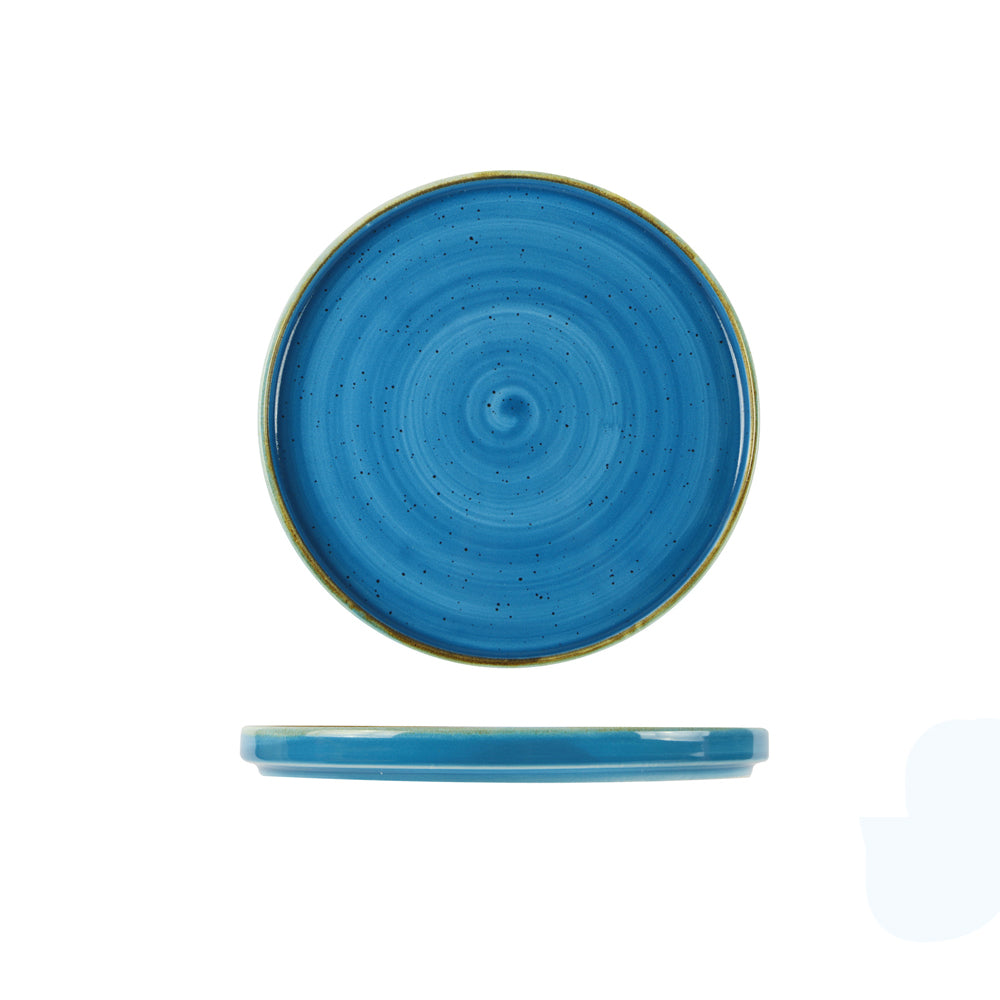 Piatto piano kaden ø cm.26 aqua blu sango