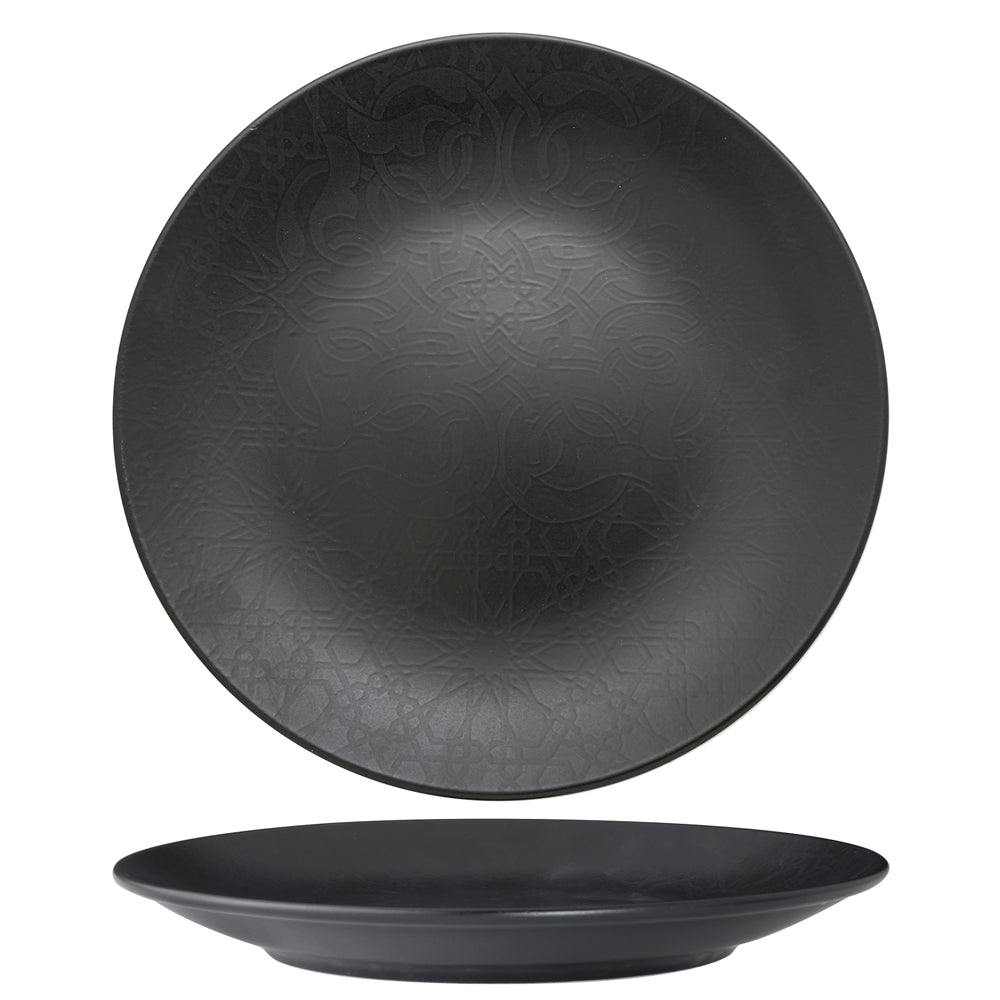 Piatto piano black matte cm.27 gural