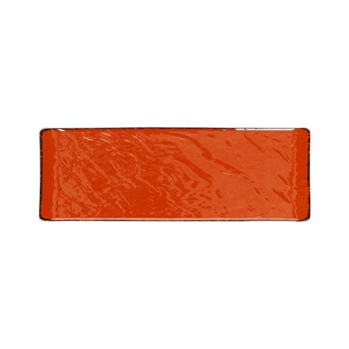 Piatto rettangolare vulcania veggie cm.30x10 arancio tognana