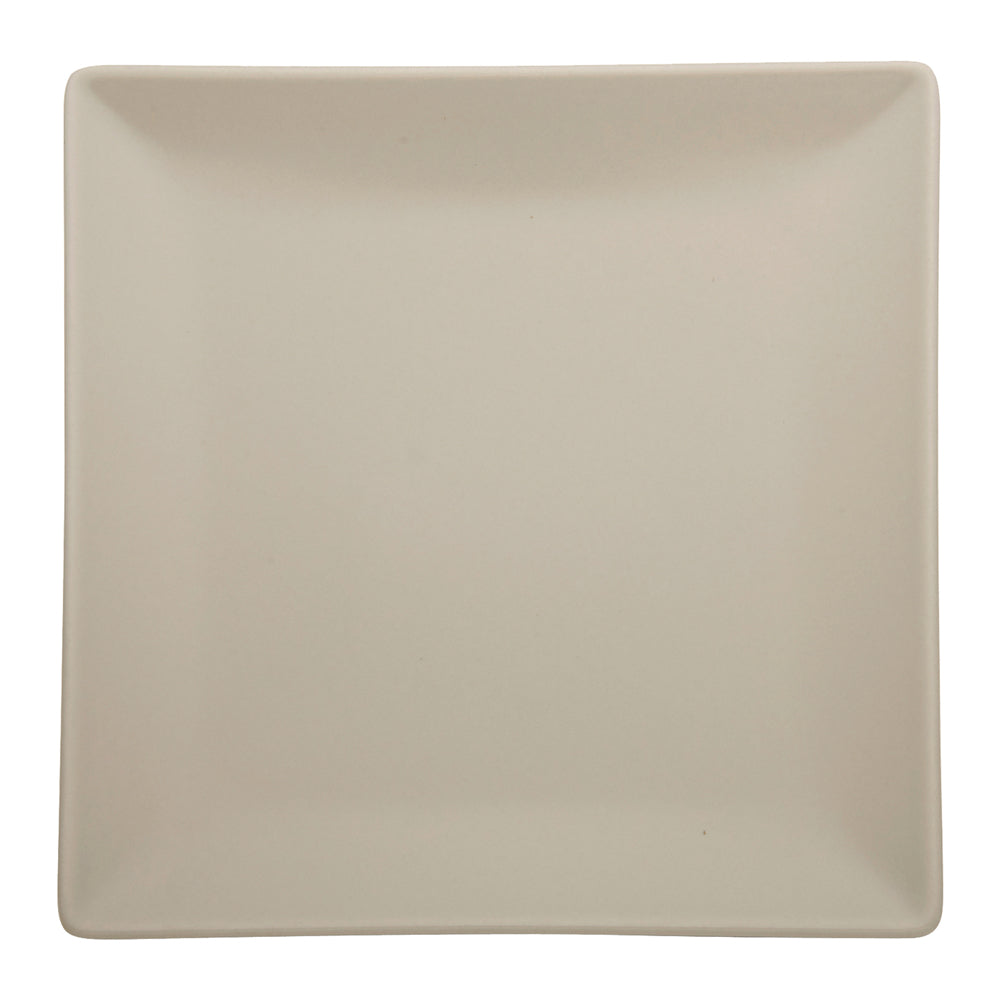 Piatto dessert boston cm.18x18 stoneware sabbia