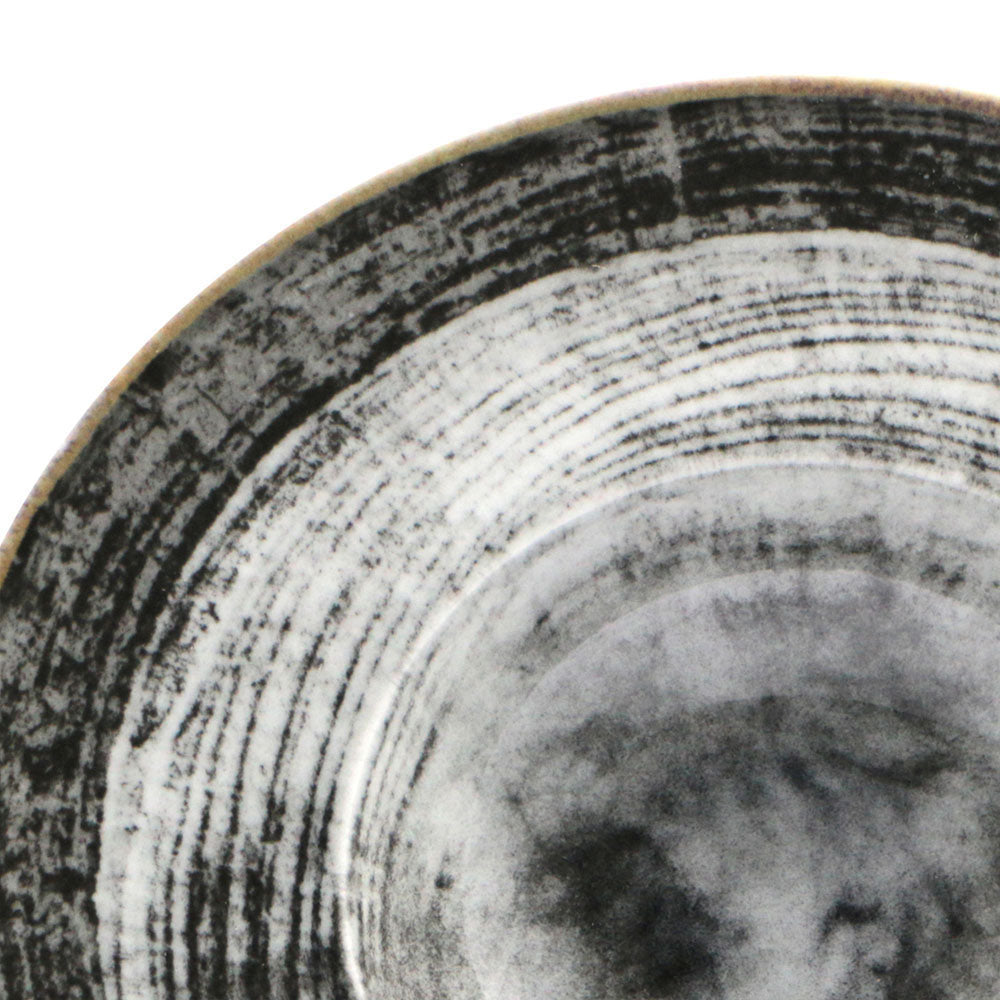 Piatto dessert black round cm.21 saturnia