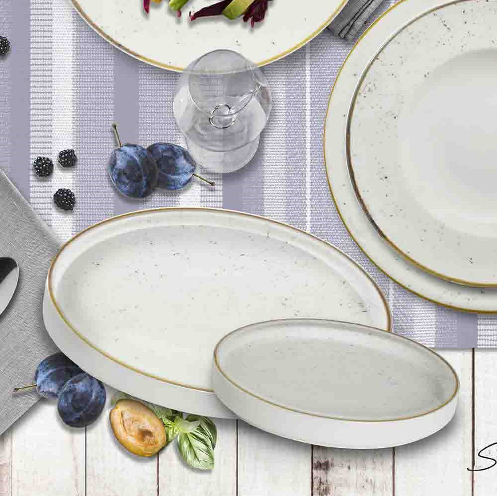 Piatto dessert stain nordico cm.20 saturnia