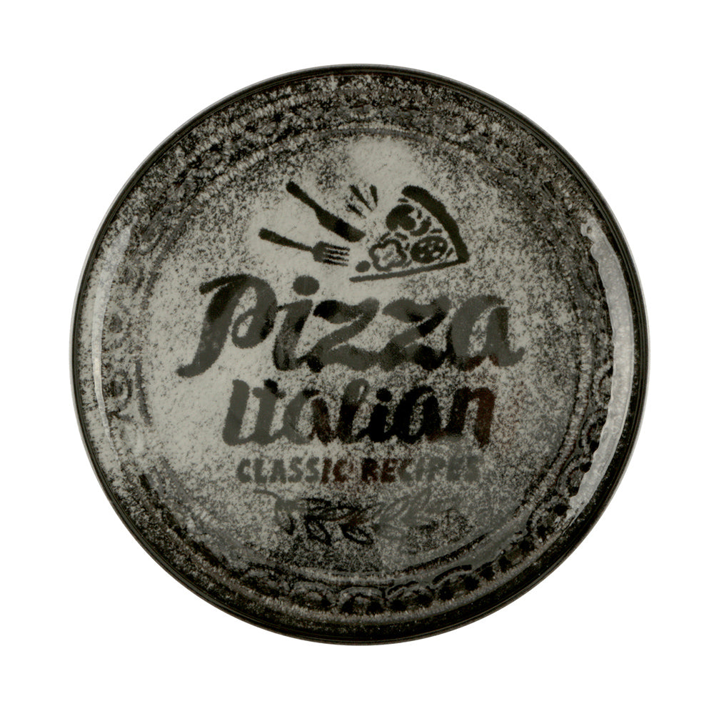 Piatto pizza recipes cm.31 nero saturnia