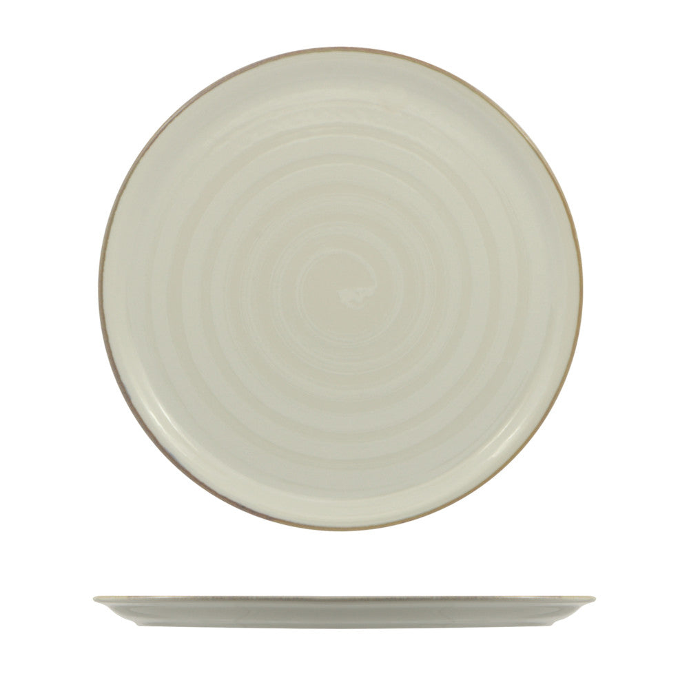Piatto pizza vortex bianco cm.33 saturnia