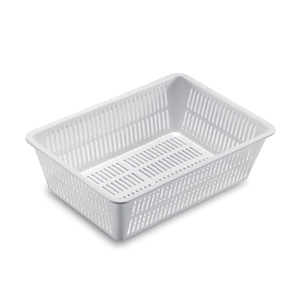 Cestino rettangolare forato cm.34x24 h.10 giganplast