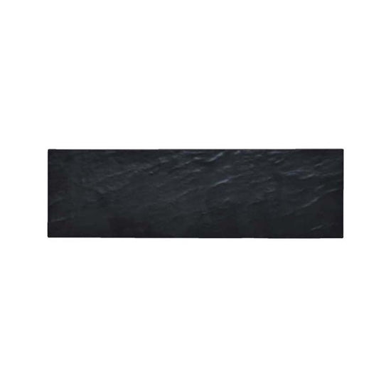Vassoio melamina cm.53x16 nero effetto ardesia