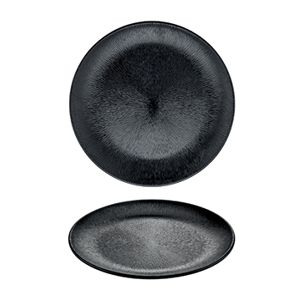 Vassoio melamina cm.40 rotondo nero zigrinato