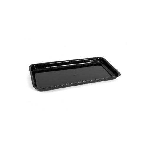 Vassoio plastica/metacrilato cm.22x44 h.3,5 bordo dritto formato a3