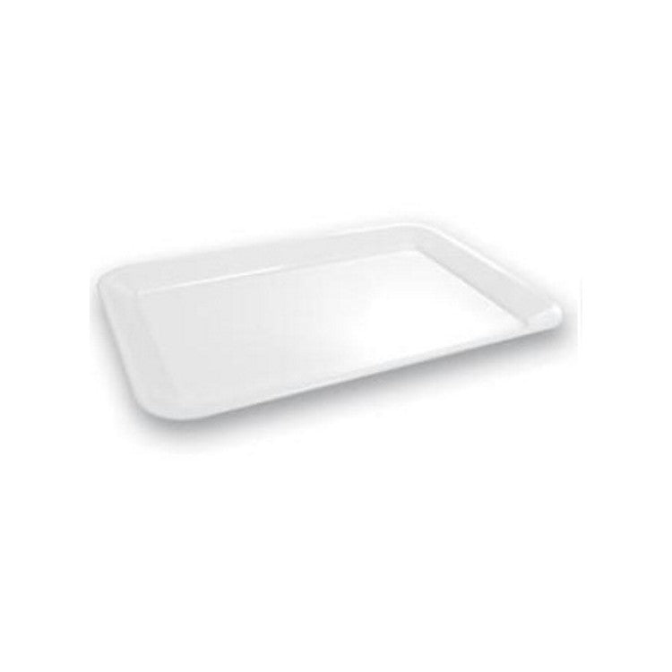 Vassoio plastica/metacrilato cm.43x32 h.3 rettangolare bianco