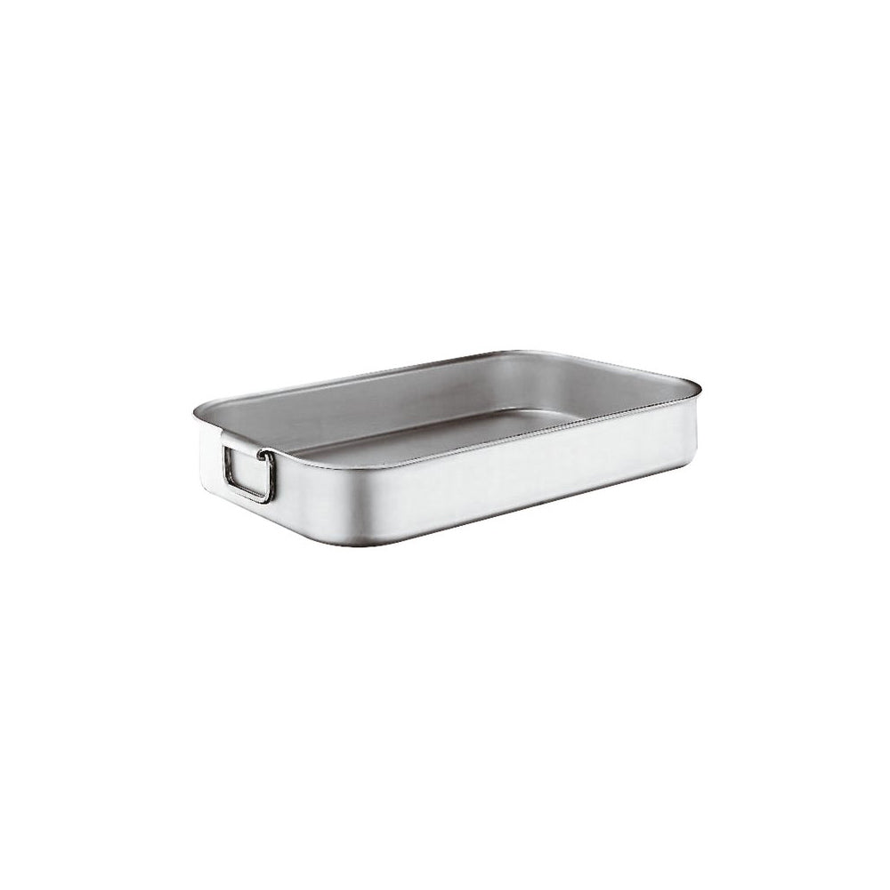 Tegame alluminio rettangolare pesante cm.45x30 h.7,5 sambonet paderno