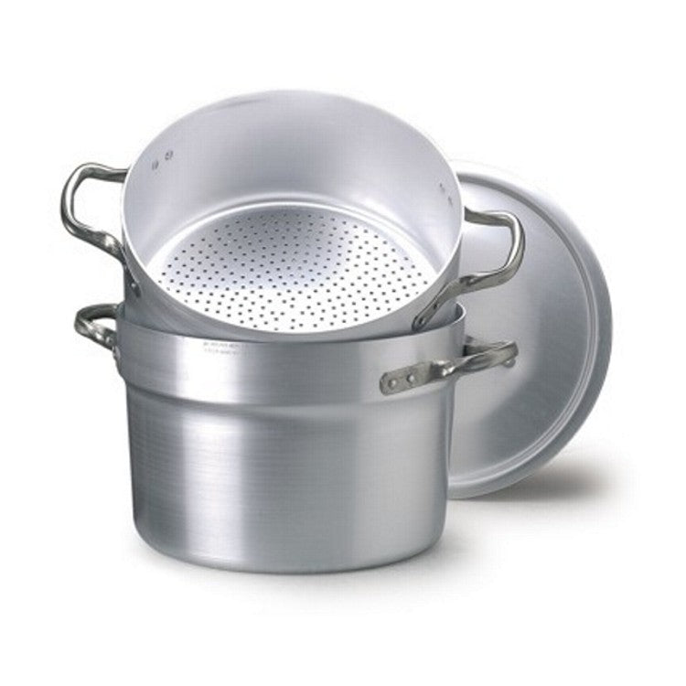 Casseruola alluminio vapore con coperchio ø 24 lt.5