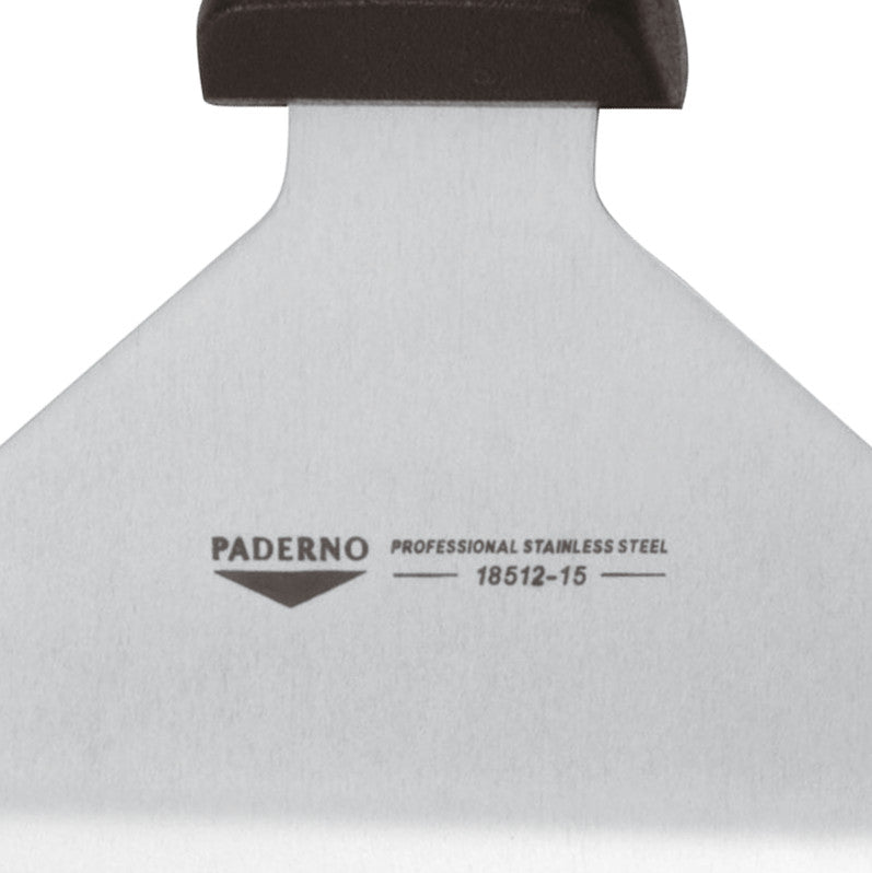 Spatola inox cm.19x13.8 per hamburger paderno