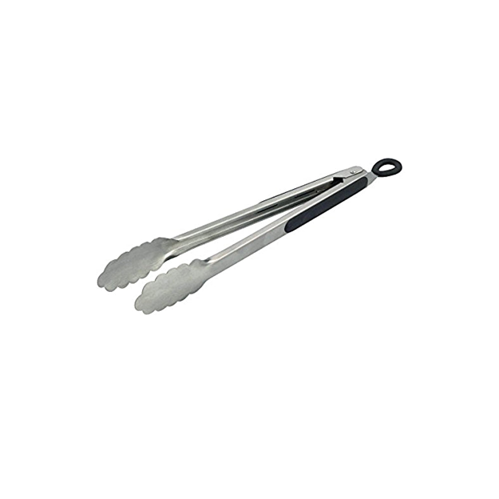 Molla inox barbecue cm.40 con manici in silicone ilsa