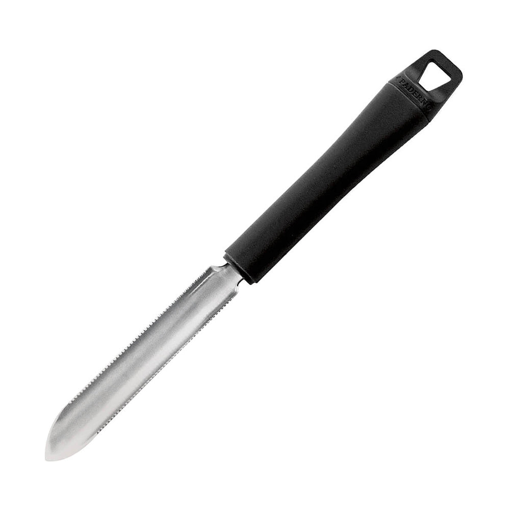 Svuotazucchine inox seghettato manico nero