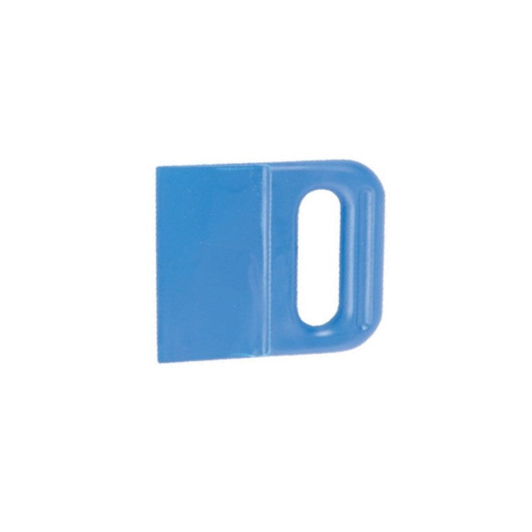 Raschietto plastica cm.13.5x14.5 antigraffio azzurro