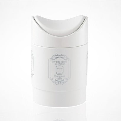 CESTINO TAVOLA RIFIUTI BIANCO COPERCHIO BASCULANTE