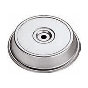 Copripiatto campana ø cm.26,5 h.4 in acciaio inox paderno
