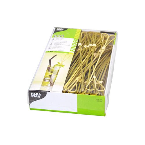 Stecco bamboo cuore cm.18 pz.100