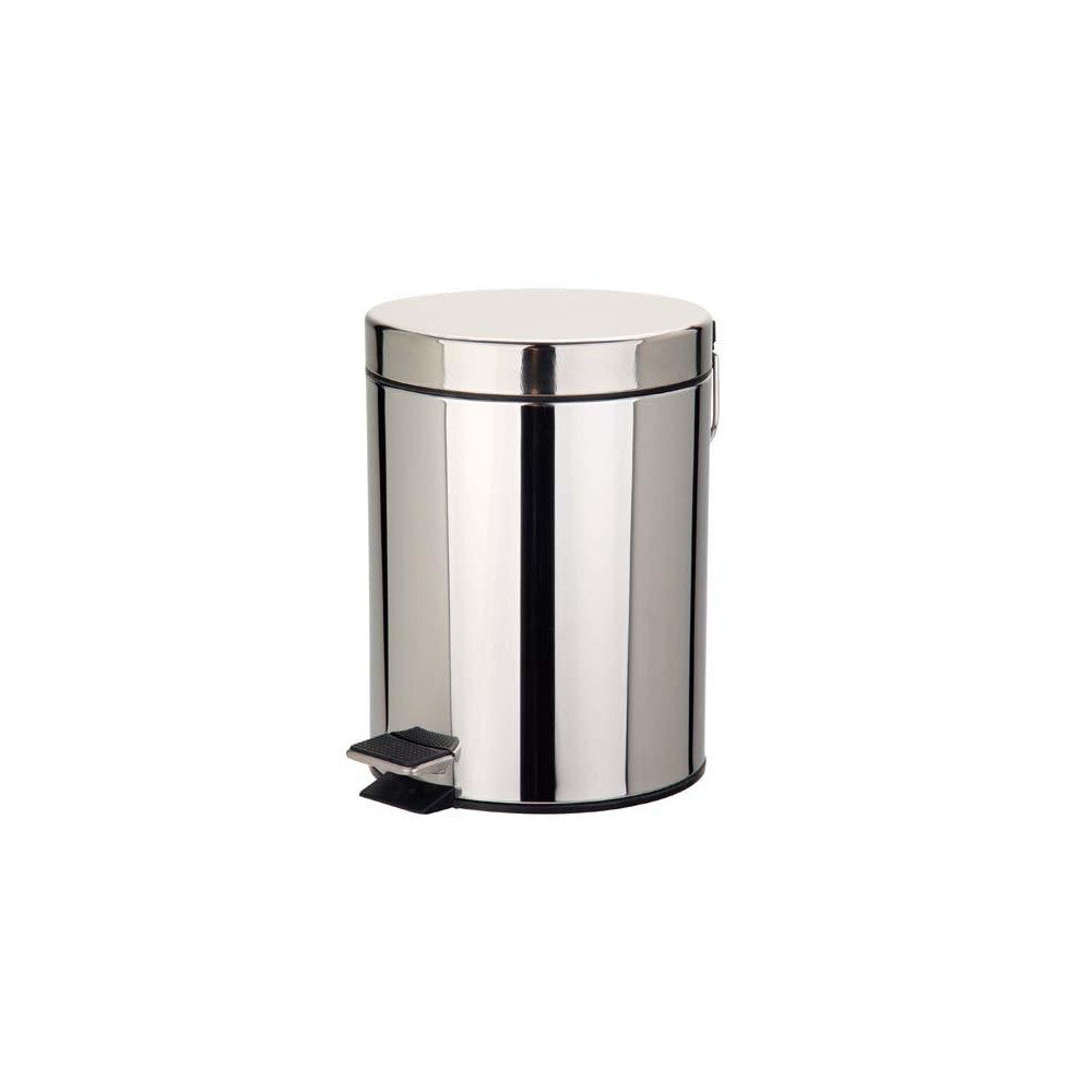Pattumiera inox con pedale lt.3