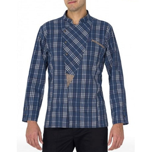 Giacca cuoco grosseto scozzese blue