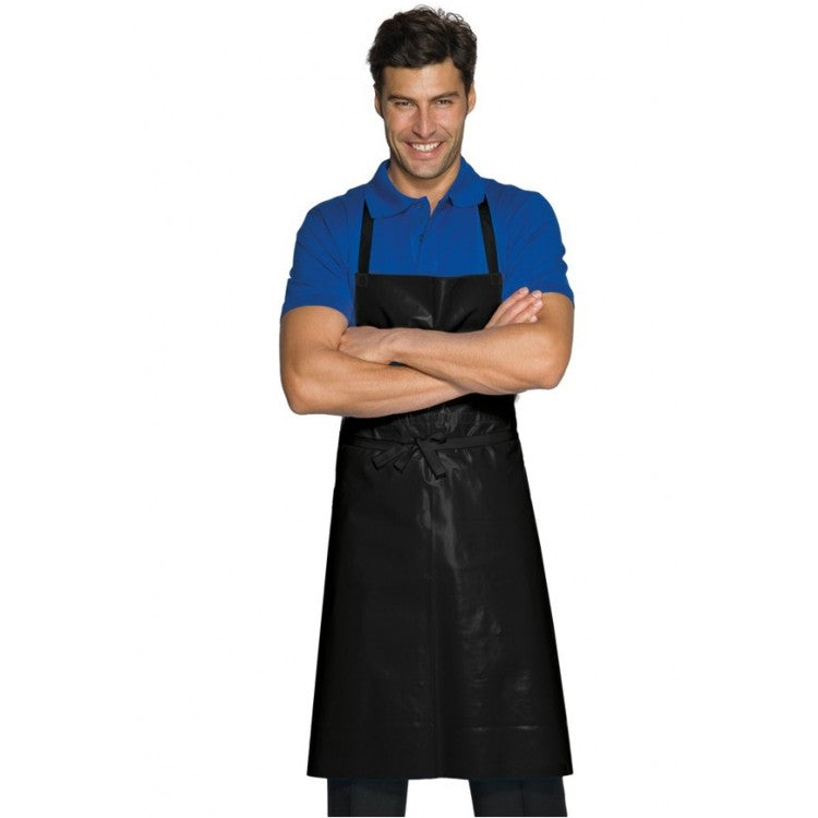 Grembiule cerato nero 70x90 con pettorina