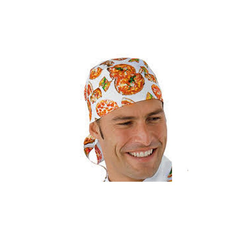Bandana bianca pizza