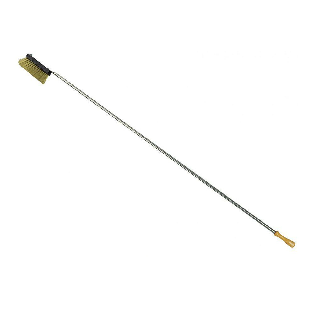 Spazzolone pulizia forni cm.17x6 h.170 con setola ottone