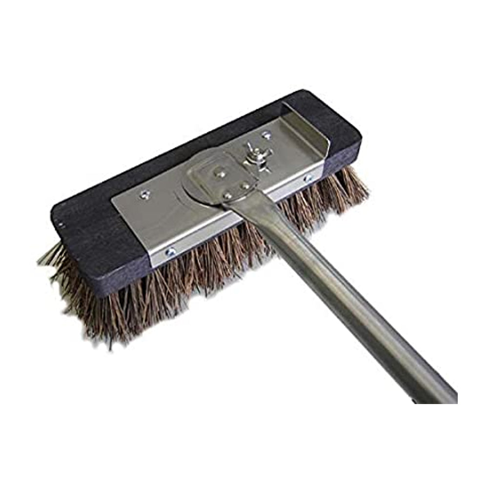 Spazzolone pulizia forni cm.22x7 h.170 con fibra naturale girevole