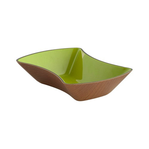 Ciotola plastica puzzle mogano/verde
