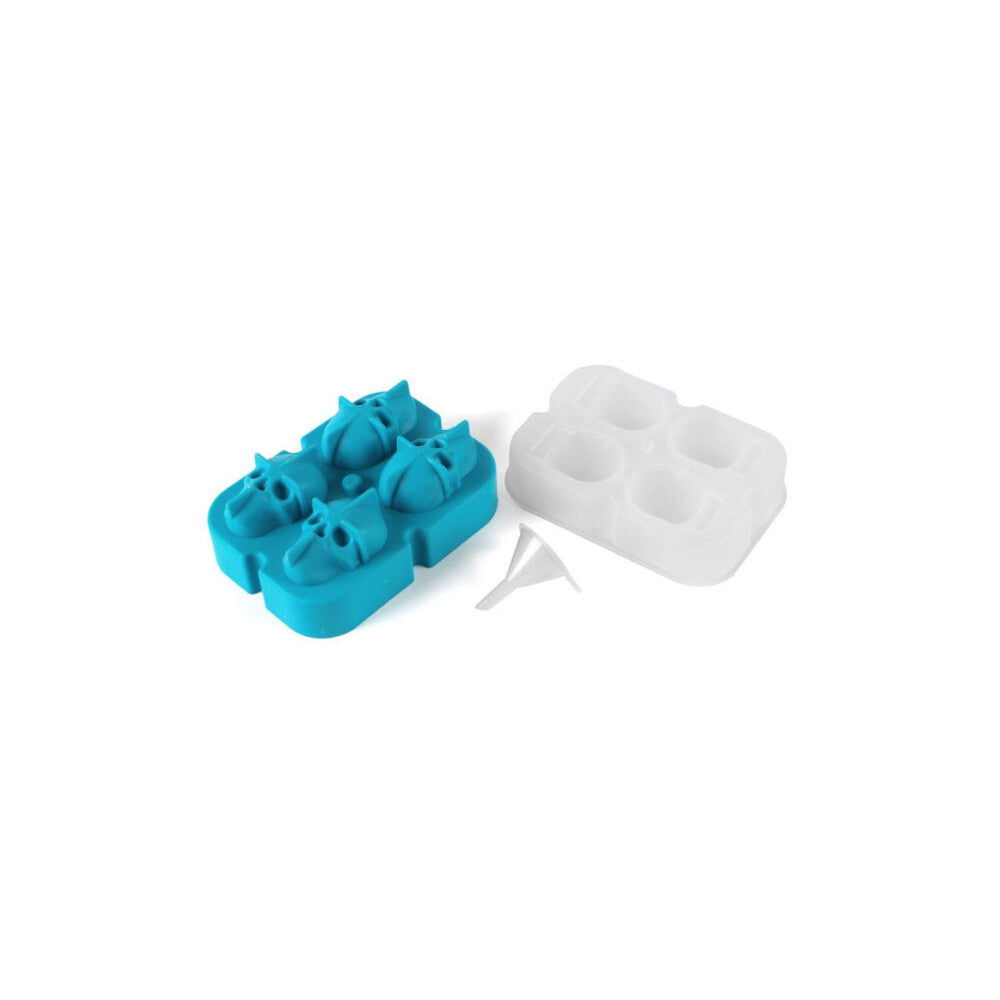 Stampo silicone mixage 4 teschi di ghiaccio