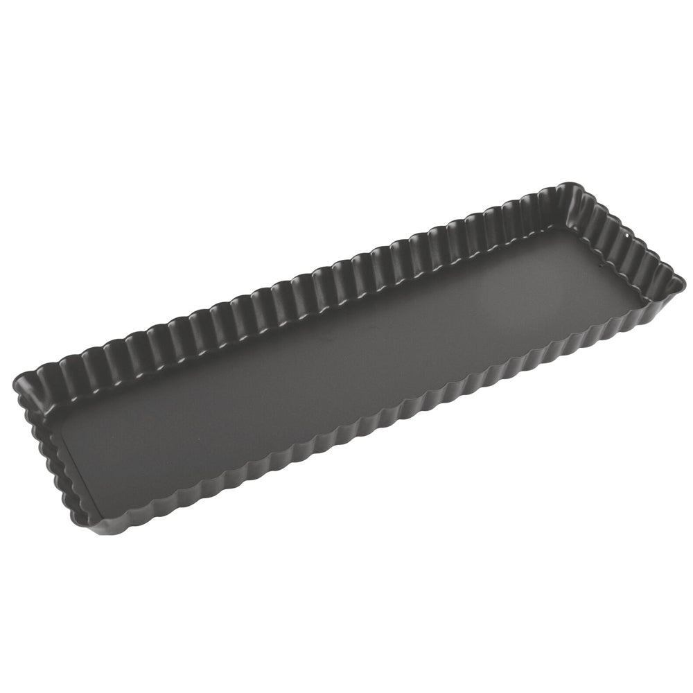 Stampo tortiera antiaderente festonata fondo mobile cm.35x11