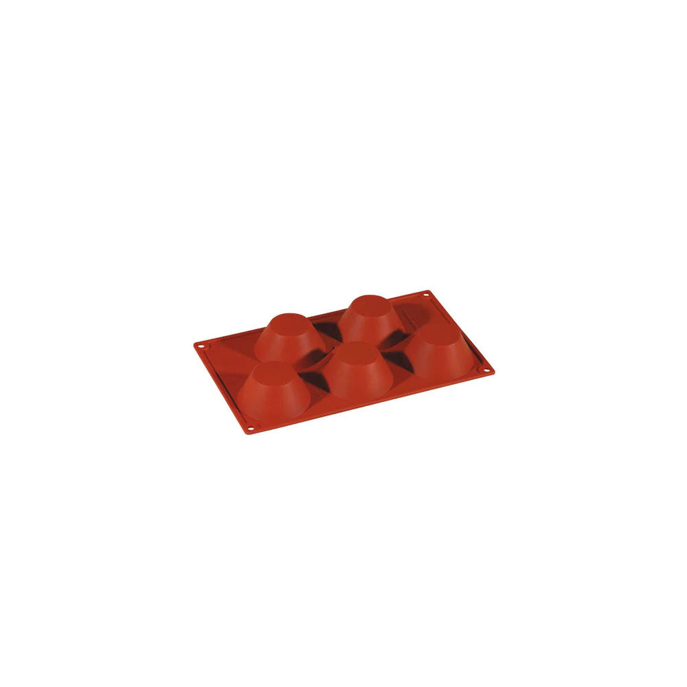 Stampo silicone muffin ø cm.8 h.3,5 5 impronte