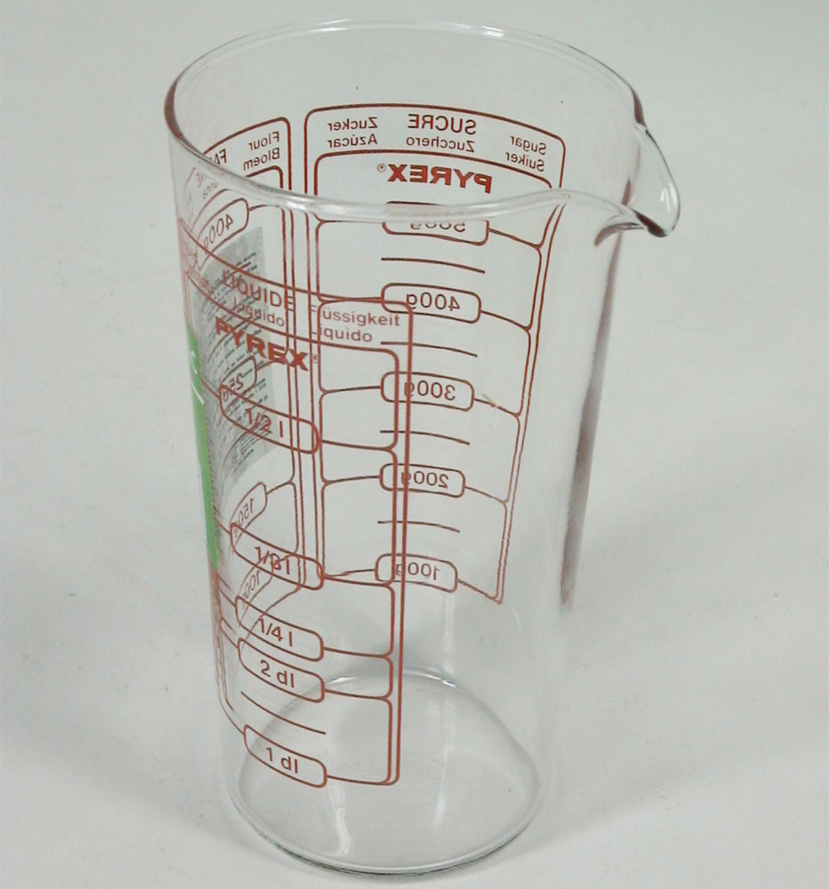 Caraffa vetro pyrex graduata lt.0.50 alta