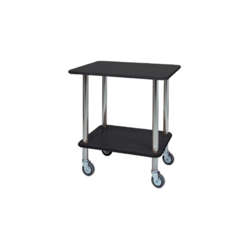 Carrello legno gueridon 2 piani cm.70x50 h.78 carbon