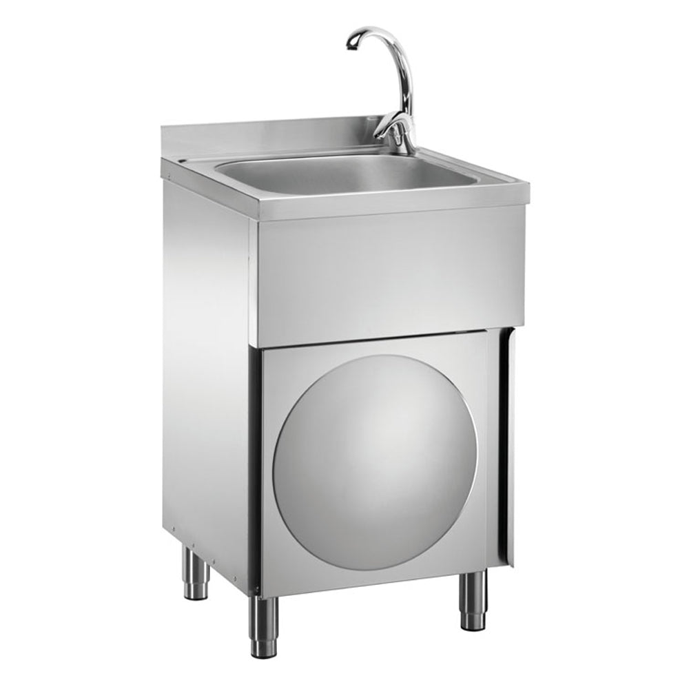 Lavamani armadio cm.50x50 h.85 con miscelatore e porta battente