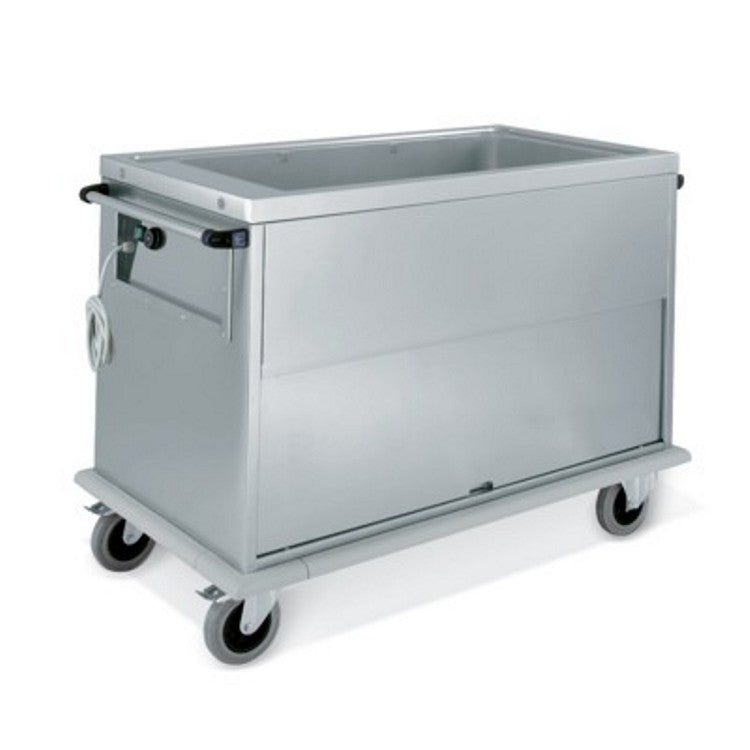 Carrello inox bagnomaria armadio 3 gn/1/1 indipendenti