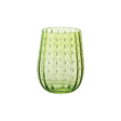 Bicchiere gocce cl.40 soffiata a bocca verde