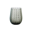 Bicchiere gocce cl.40 soffiata a bocca grigio ***