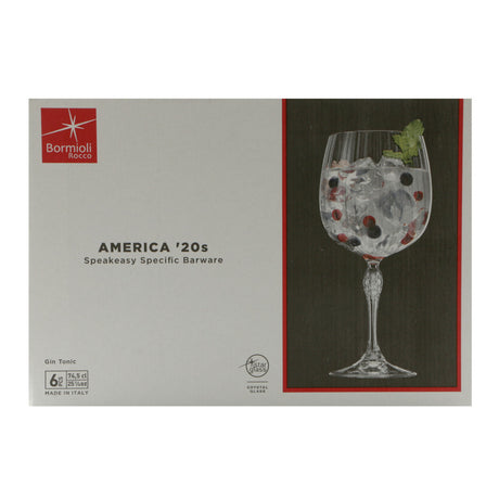 Calice america'20s gin tonic cl.74.5 bormioli rocco