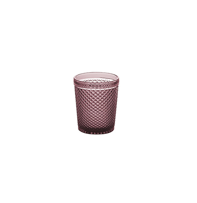 Bicchiere diamante cl.30,8 rosa antico