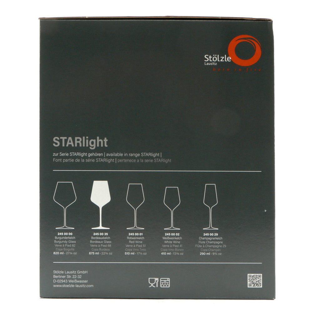 Stolzle lausitz starlight calice bordeaux cl.67