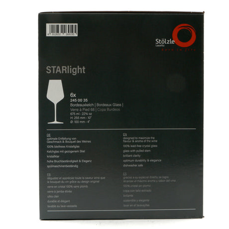 STOLZLE LAUSITZ STARLIGHT CALICE BORDEAUX CL.67