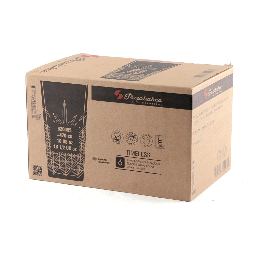 Bicchiere timeless impilabile long drink cl.47 pasabahce