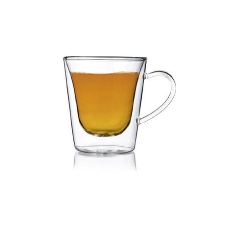 Tazza cappuccino senza piatto vetro duos termica cl.29,5 bormioli luigi