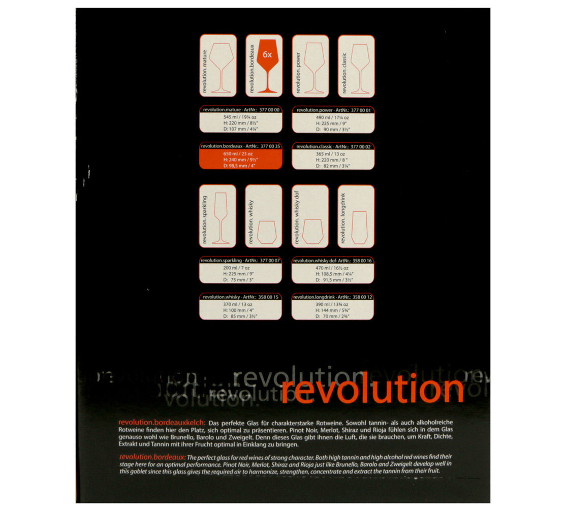 Stolzle lausitz revolution calice bordeaux cl.65