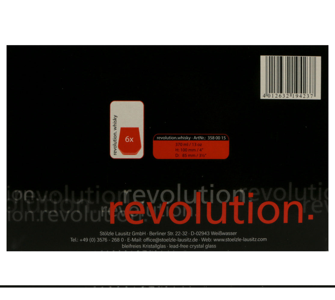Stolzle lausitz revolution bicchiere acqua cl.37