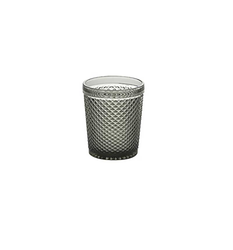 Bicchiere diamante cl.30,8 acqua fume'