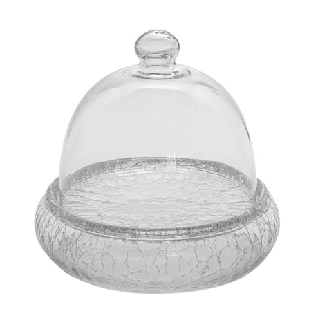 Campana vetro per piatto gourmet crackle cm.20 pasabahce